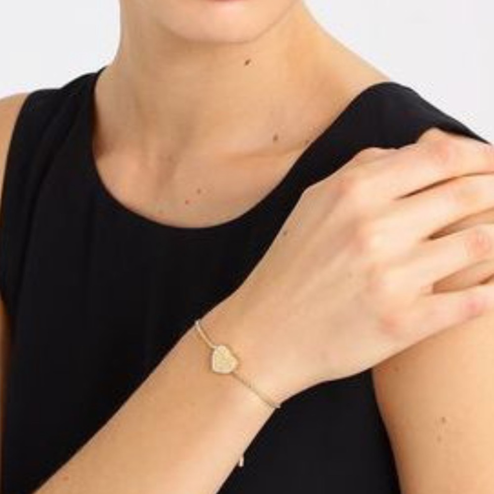 MICHAEL KORS Gold Heritage Heart Slide Bracelet - Picture 2 of 10
